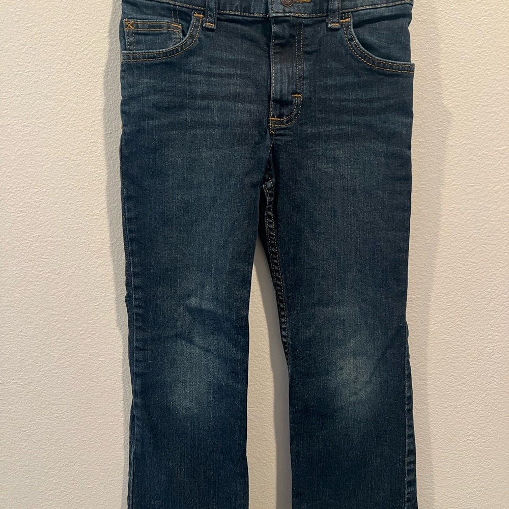 Wrangler Boys Dark Blue Bootcut Jeans